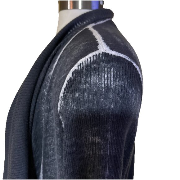 Anthropologie Moth Sweater cardigan Open Front Grunge Boho Wrap Tie Art To Wear - Picture 8 of 13